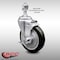 Service Caster 5 Inch SS Black Polyurethane Swivel 12mm Threaded Stem Caster Brakes, 2PK SSTS20S514-PPUB-BLK-TLB-M1215-2-S-2 - alternate 1